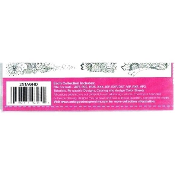 Carols Doodles Full Embroidery Design Collection 30 Designs Multisize Stitch Fil - Picture 2 of 12